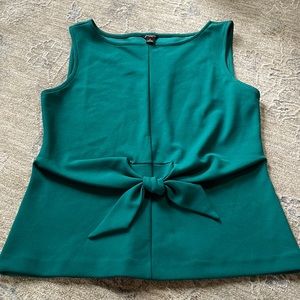 Ann Taylor - Sleeveless front tie shirt